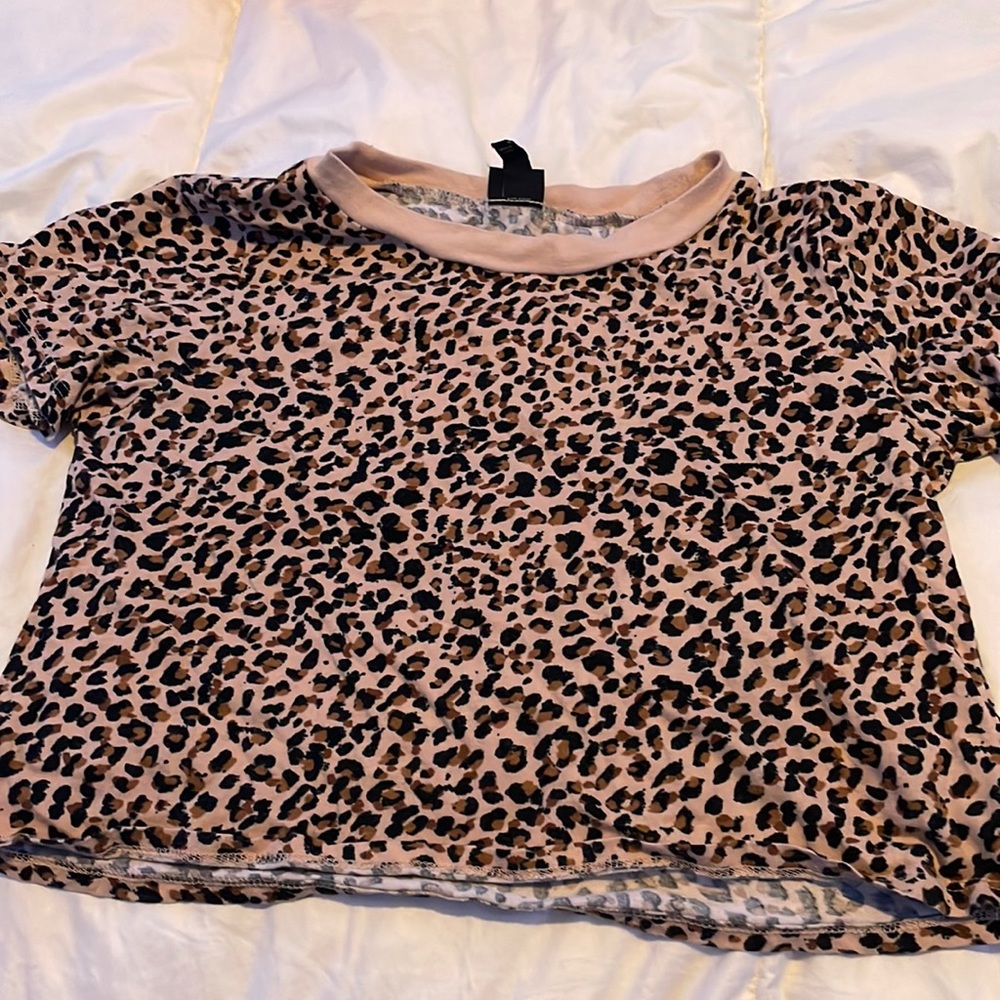 Cheetah print crop top
